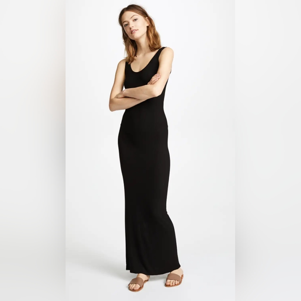 Enza Costa Silk Rib Ankle Length Tank Dress Size S